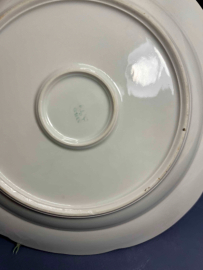 Сервировочное блюдо с ручками. Фарфор с ручной надглазурной росписью. Барановский ФЗ 1973-83гг. СССР. Картинка 4